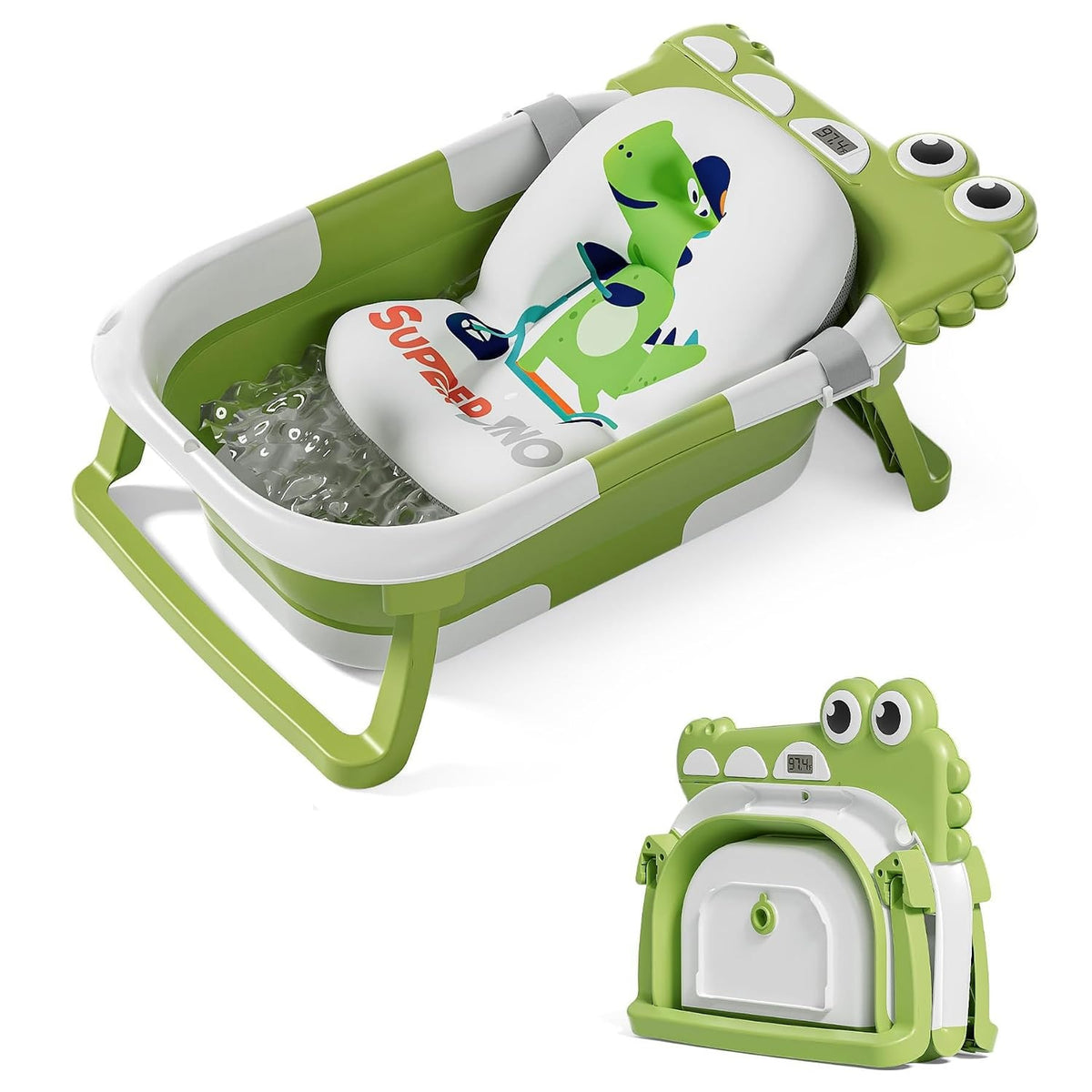 SUPERBE compact baby bathtub with insert for newborns