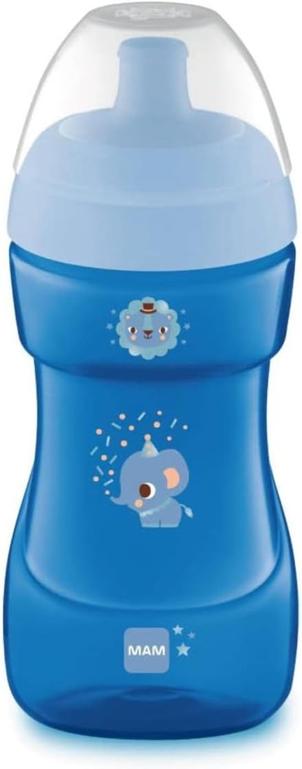 MAM Sports Cup csőrös itatópohár, szivárgásmentes kulacs 330 ml 12 hónap+