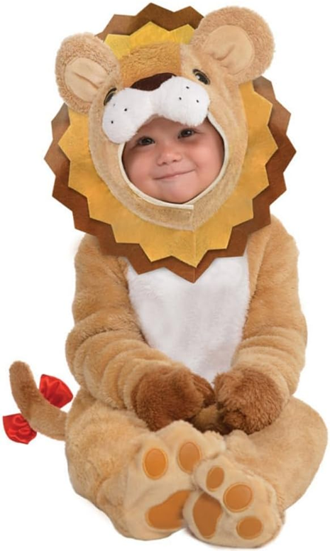 AMSCAN Little Roar Plüschkostüm für Kinder 0-6 M 68 cm LÖWE