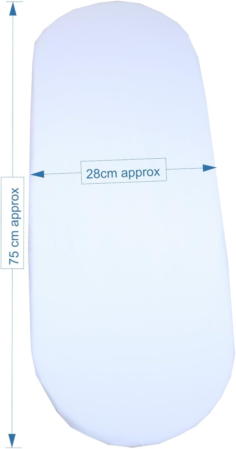 BABYPREM prześcieradło z gumką do kosza Mojżesza 76x28 cm x2