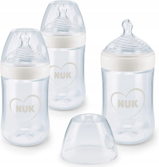 Set sticle NUK Nature Sense 3x, vârstă 6-18 luni