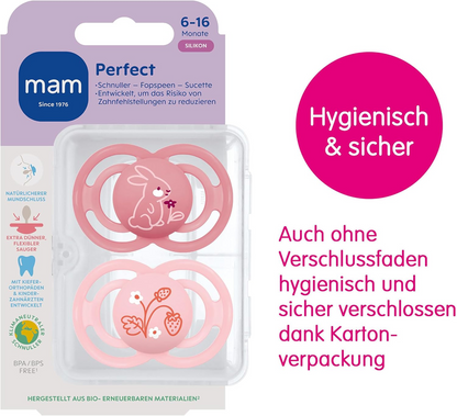 MAM Perfect orthodontic soothing pacifiers