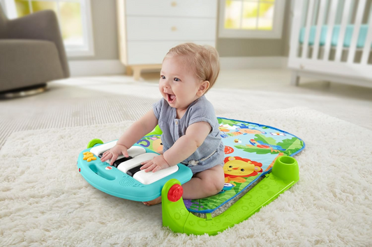 FISHER-PRICE 3-in-1-Spieldecke KICK & PLAY Klavier-Fitnessstudio