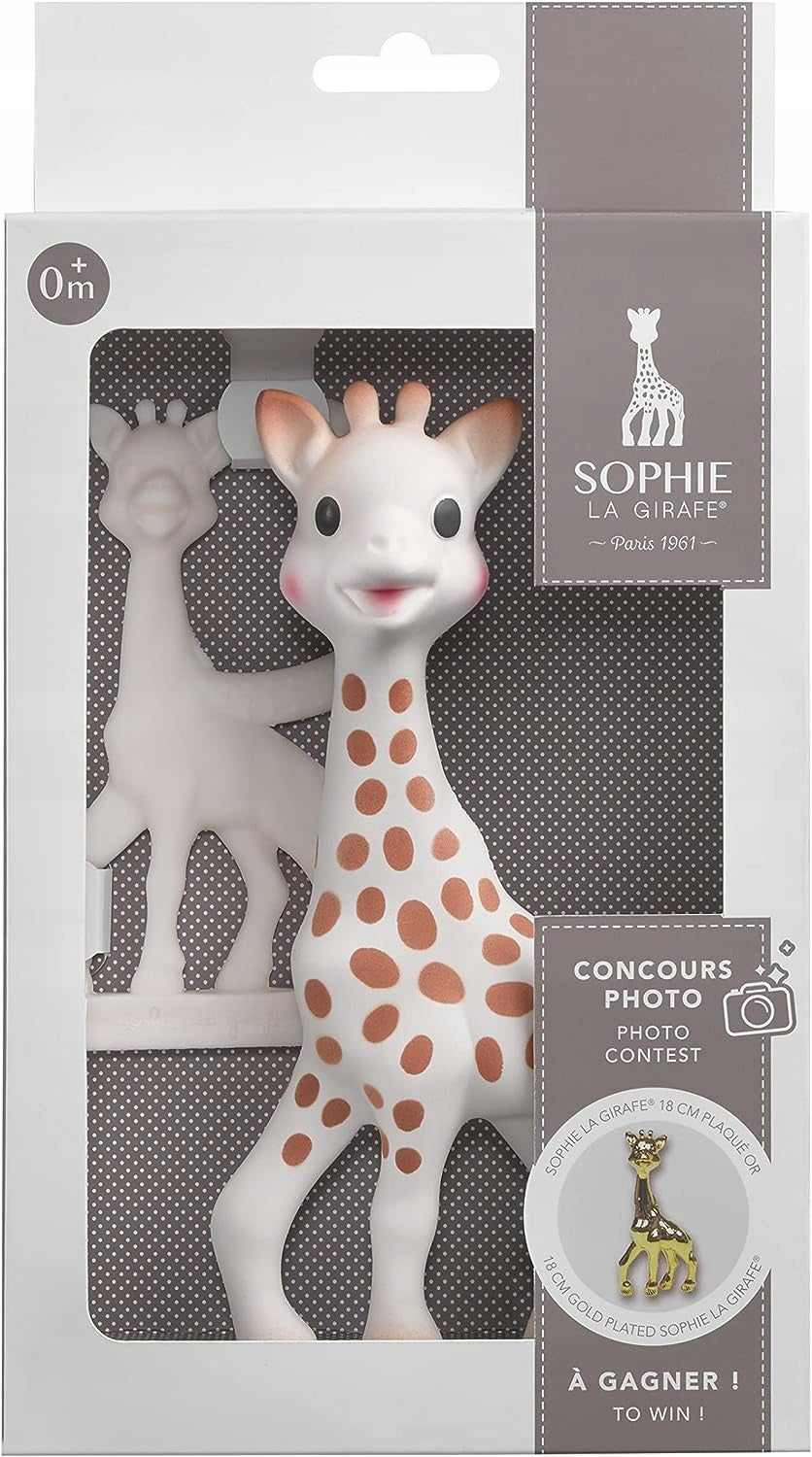 Sophie the Giraffe classic Sophie the Giraffe made of rubber and an additional smaller teether