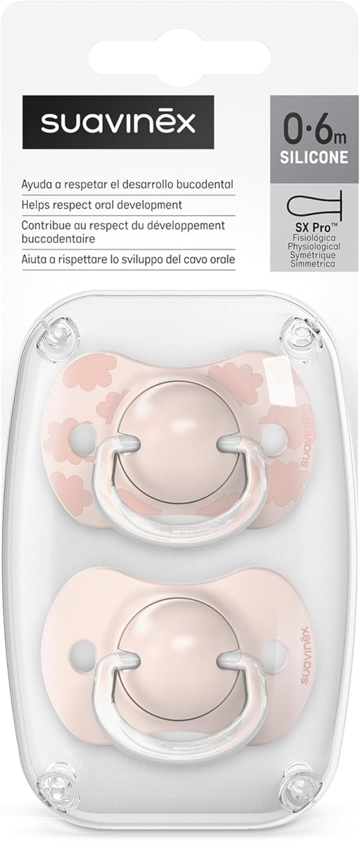 SUAVINEX SX PRO anatómiai cumi, 2 db szilikon 0–6 hónap