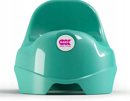 OKBABY nocnik 18 m+ miętowy, ergonomiczny nocnik dla dziecka z osłoną przed rozpryskami