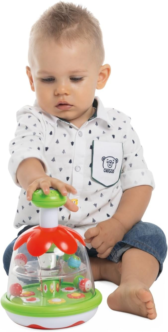 CHICCO Rainbow Spinner pörgettyű rét motívummal 16 22 db cm 6 hónap+