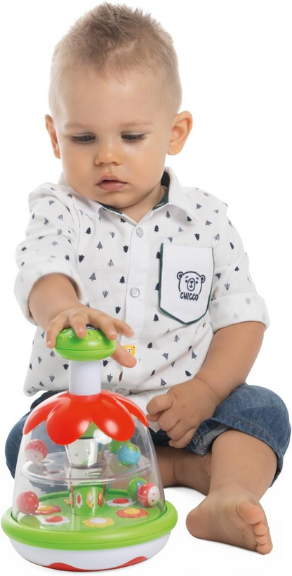 CHICCO Rainbow Spinner pörgettyű rét motívummal 16 22 db cm 6 hónap+