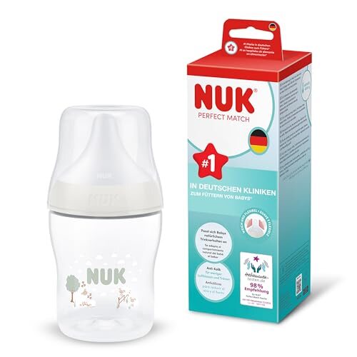 NUK Perfect Match butelka antykolkowa 150 ml od 0 mies. Owieczki – Owieczki stan nowy Spokojne karmienie i nauka…
