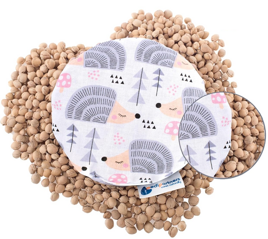 MEDI PARTNERS pamut meggymaggal töltött melegítőpárna SÜNIK 15 cm 180 g