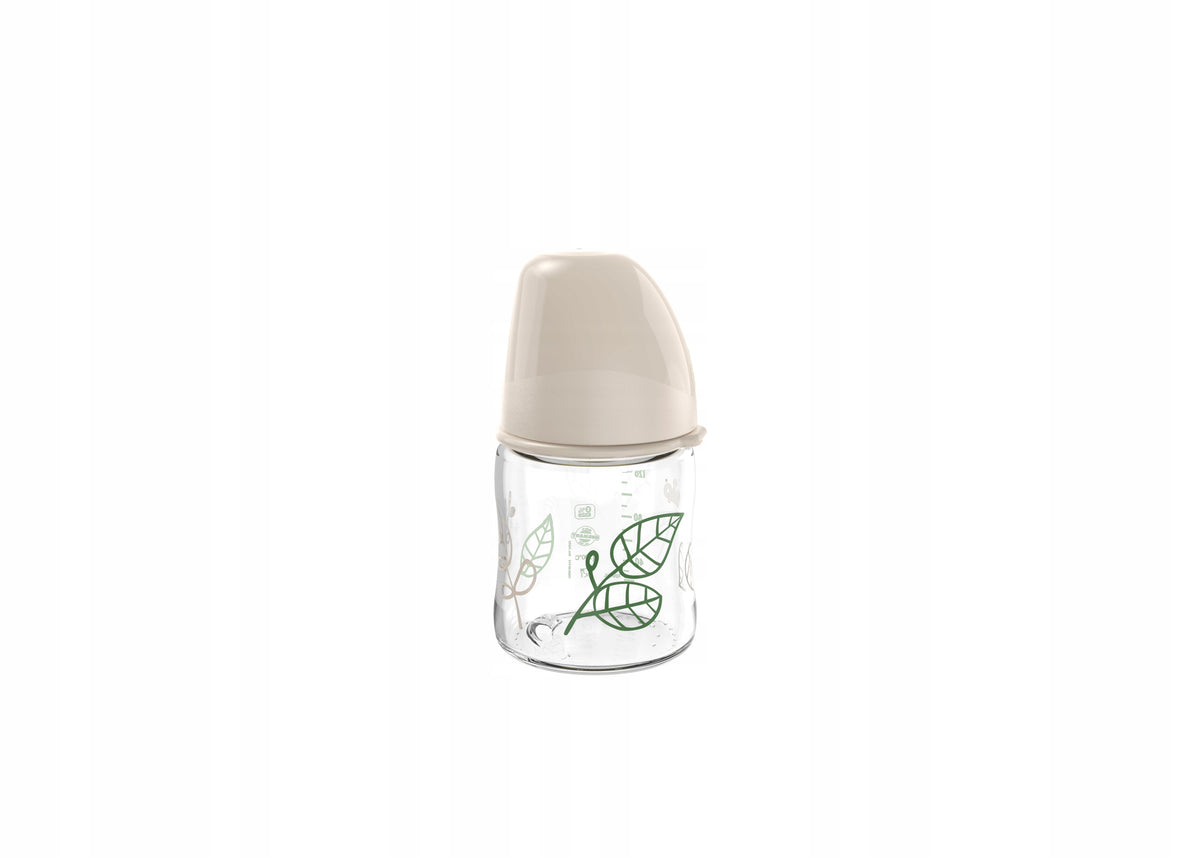 NIP Cherry Green butelka szklana 120 ml 0+ smoczek latex S