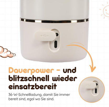 BEBELUX BebeWarm REJSE-flaskevarmer USB 3'