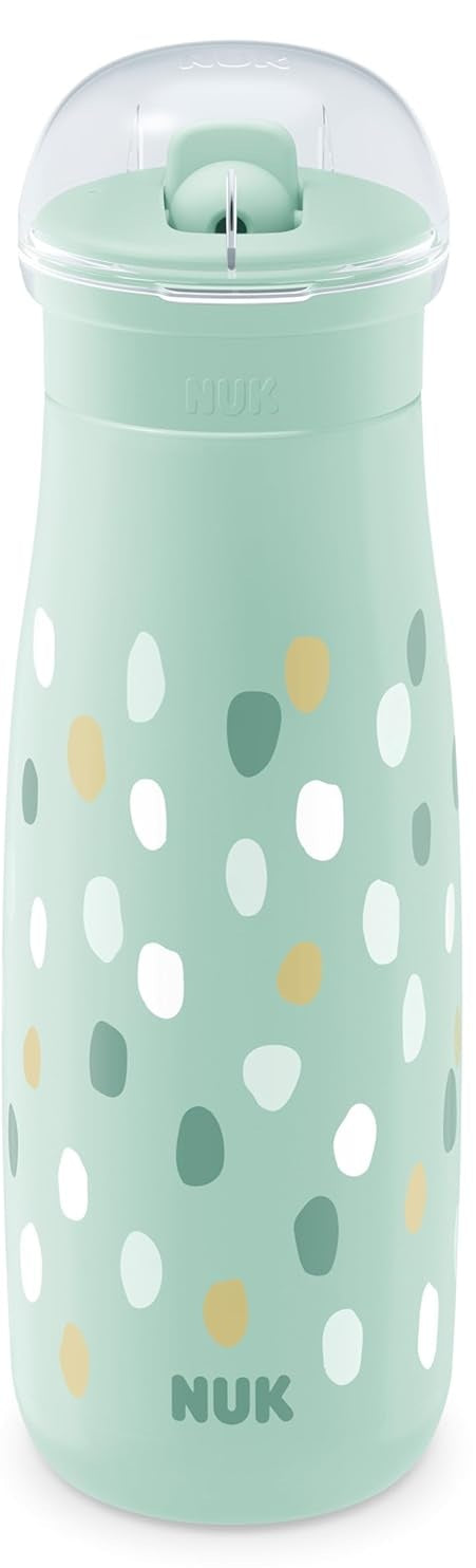 NUK Mini-Me Flip butelka ze słomką i składanym ustnikiem 450 ml 12 m+ – miętowy – zdjęcie 2