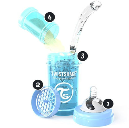 TWISTSHAKE ANTI-COLIC-flaske 2m+ M 260ml ALL-IN-ONE