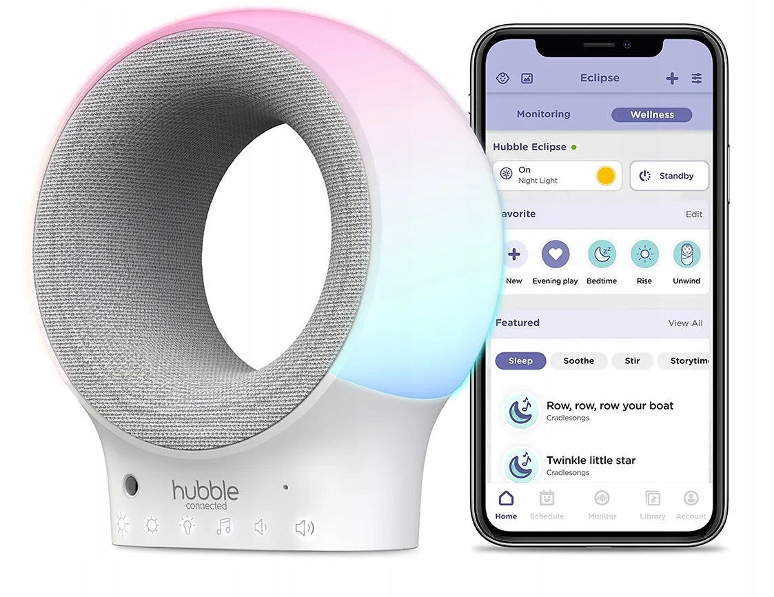HUBBLE Eclipse babyphone enceinte Bluetooth application HUBBLE CLUB