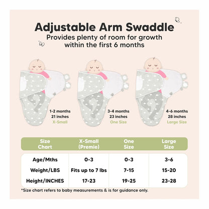 KEABABIES swaddle, sleep sack x3