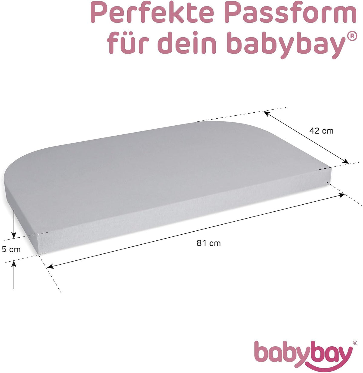 BABYBAY faconlagen med elastik til Original 81x42 cm