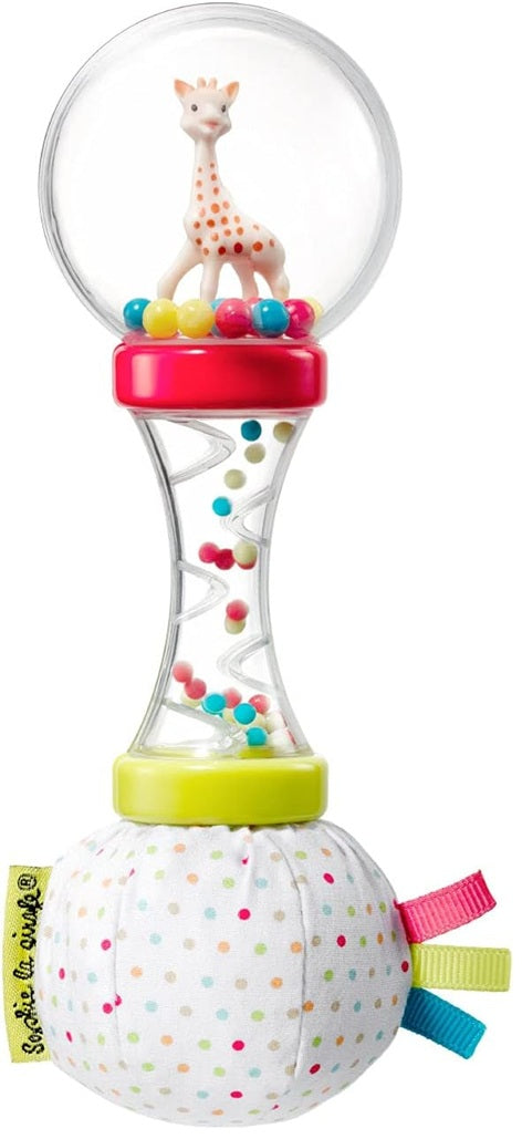 SOPHIE LA GIRAFE marakas z grzechotką i szeleszczącym papierem 17 cm