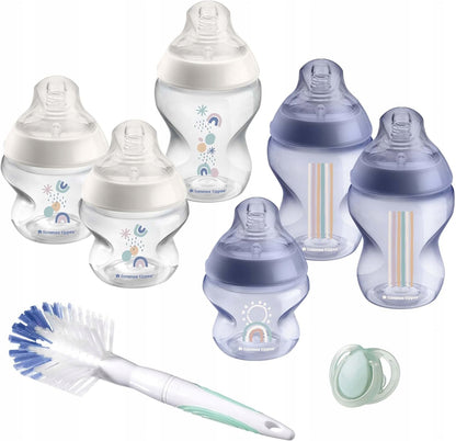 TOMMEE TIPPEE closer to nature, newborn starter set3 x 150 ml bottle with teats, 3 x 260 ml bottle with teats