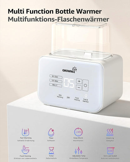 GROWNSY 6în1 sterilizator și încălzitor dublu