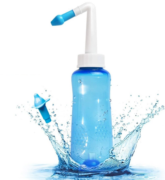 HOUDIAN Neti Poti irygator do nosa dla dzieci i dorosłych 2 końcówki 300 ml