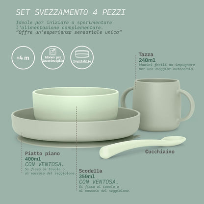 SUAVINEX Selection szilikon étkészlet 4 db-os, 4 hónap+