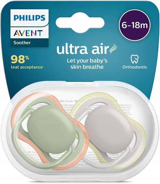 PHILIPS AVENT Ultra Air Schnuller x 2 6-18 Monate