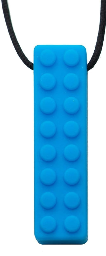 TILCARE Chew Chew naszyjnik gryzak uspokajający 1,8 x 6,4 cm NIEBIESKI