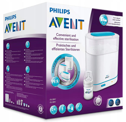 PHILIPS AVENT sterilizator electric cu aburi 3 în 1