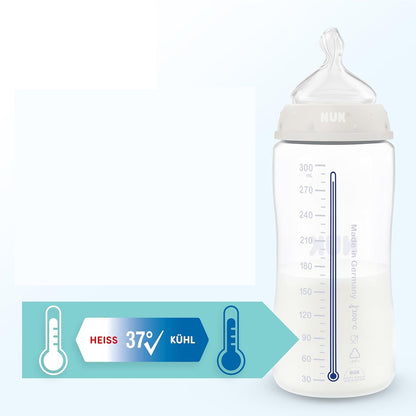 NUK First Choice set of 3 × 300 ml bottles, M teat, 3 m+ WHALE