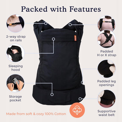 BECO TODDLER marsupiu cu cataramă 9-27kg