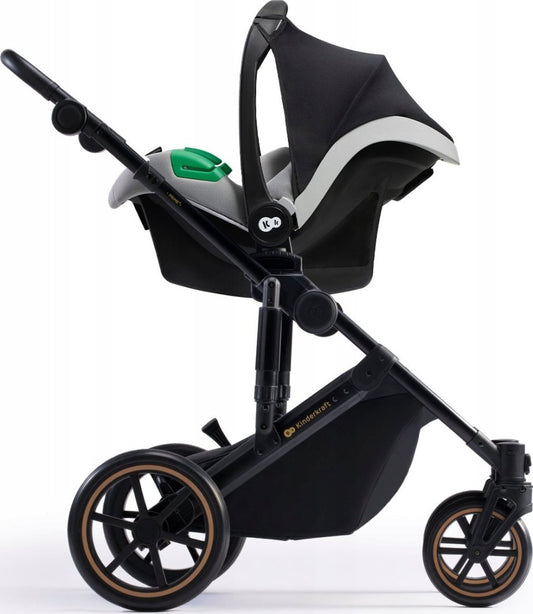 KINDERKRAFT PRIME2 PRO cărucior multifuncțional 3 în 1 până la 22 kg + scoica MINK PRO