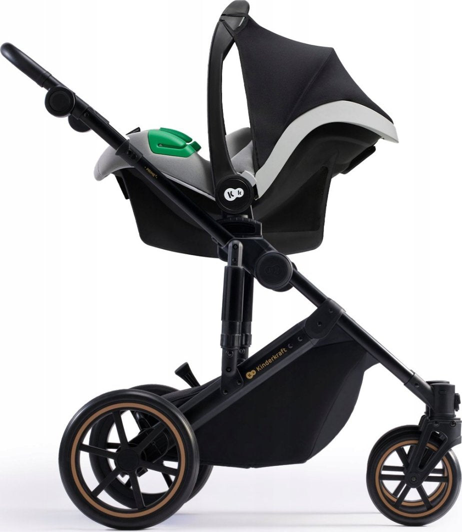 KINDERKRAFT PRIME2 PRO 3i1 multifunktionel barnevogn op til 22kg + MINK PRO autostol