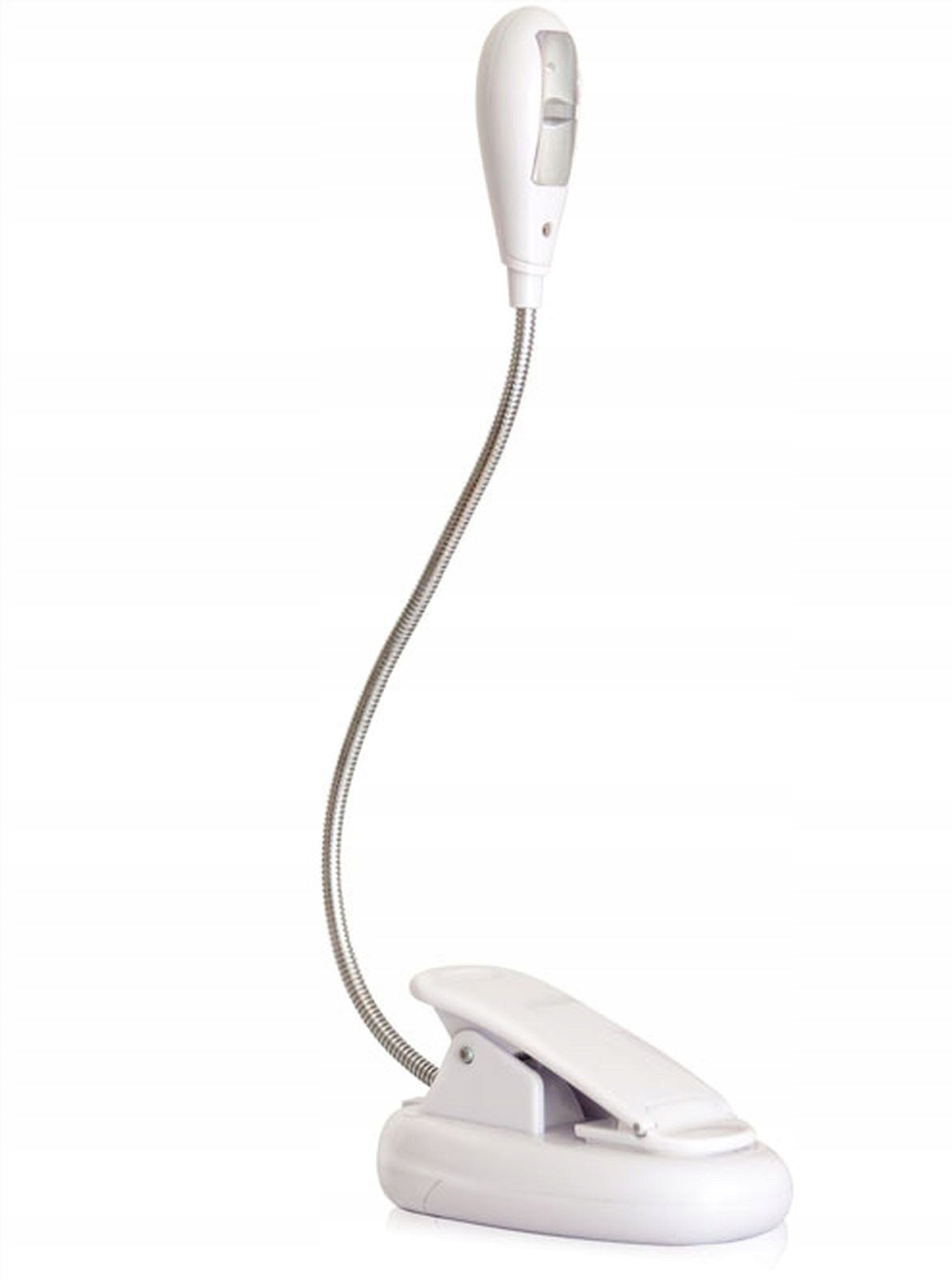 REER Mummy&Me lampka nocna LED z elastyczną szyjką na klips – biały wysokość całości 29 cm baterie 3 x AAA (brak w…
