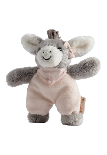 Sterntaler Emmi Girl Mini – pluszowy osiołek z różowymi detalami, widok z przodu