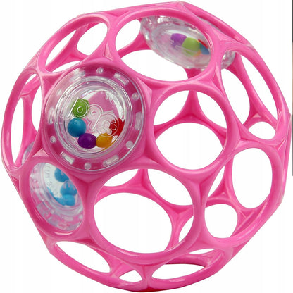 BRIGHT STARTS Oball Rattle anneau de dentition en silicone avec hochet 10 cm
