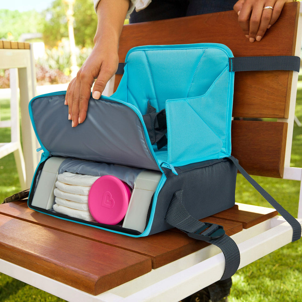 Munchkin Travel Booster transportabel stoleforhøjer 12–36 måneder — billede 2