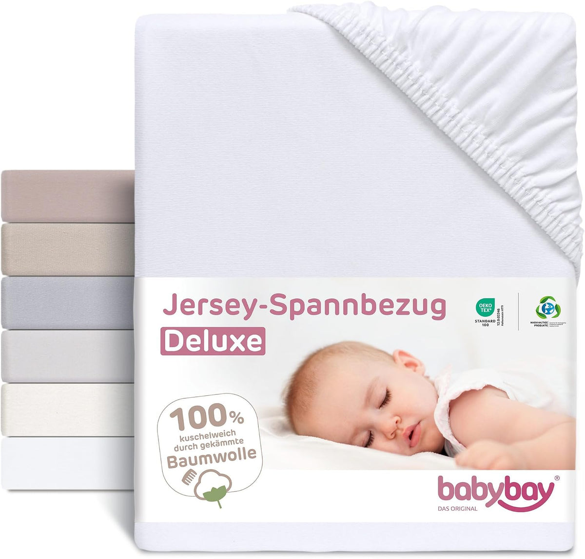 BABYBAY fitted sheet for Maxi, Midi, Boxspring, Comfort and Comfort Plus models