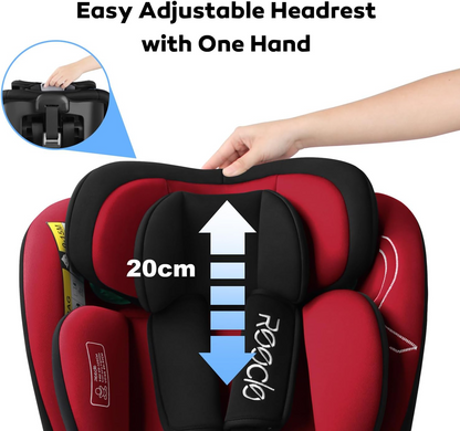 REECLE i-Size 360 fokban forgatható autósülés 0–12 év 40-150 cm