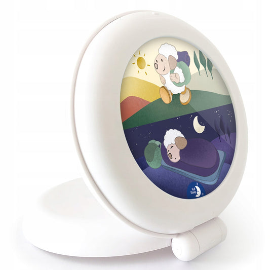 PABOBO Kid'Sleep budzik regulator snu 2-3 lata biały, zegar dla dzieci do nauki snu