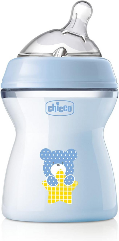 CHICCO NaturalFeeling cumisüveg 250 ml 3 hónap+ közepes folyás