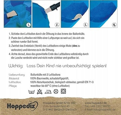 HOPPEDIZ housse pour ballon pour enfants