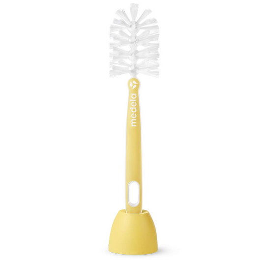 MEDELA 2w1 szczotka do czyszczenia smoczków i butelek 30 cm + podstawka