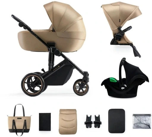 KINDERKRAFT PRIME2 PRO cărucior multifuncțional 3 în 1 până la 22 kg + scoica MINK PRO