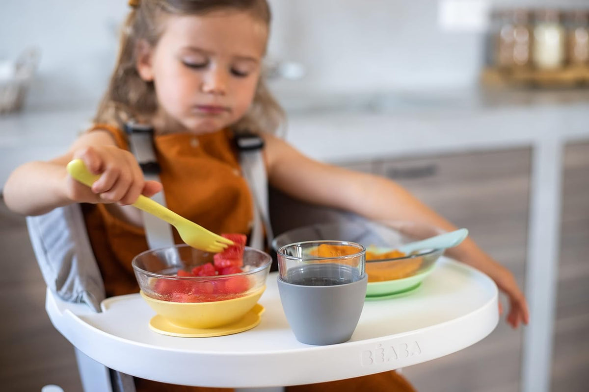 BEABA siliconen servies set met zuignap DURALEX 3-delig.