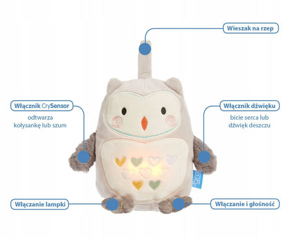 TOMMEE TIPPEE Sowa Ollie przytulanka z pozytywką i lampką nocną