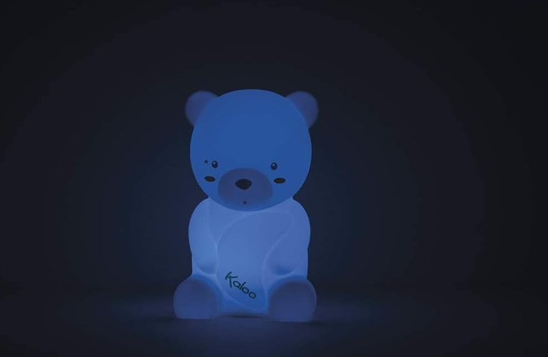 KALOO szilikon LED éjjeli lámpa 3 színben 18 cm MACI