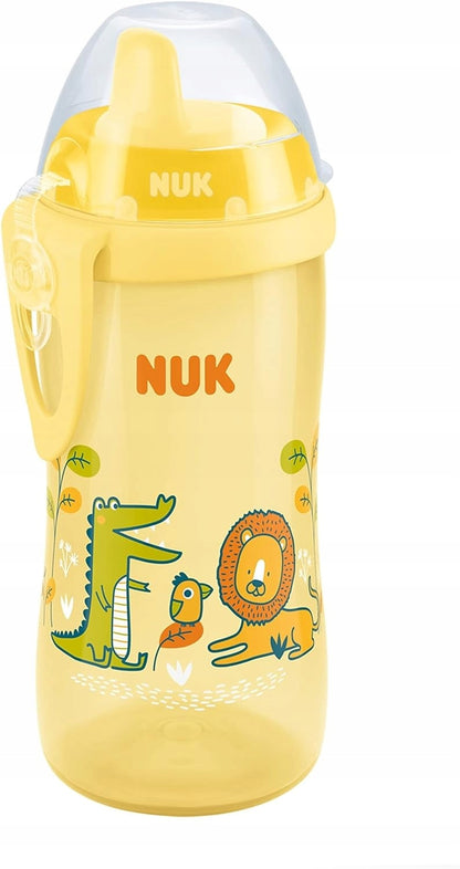 NUK Kiddy Cup BUTELKA z klipsem 300 ml – żółty pojemność 300 ml materiał polipropylen wolna od BPA – zdjęcie 1