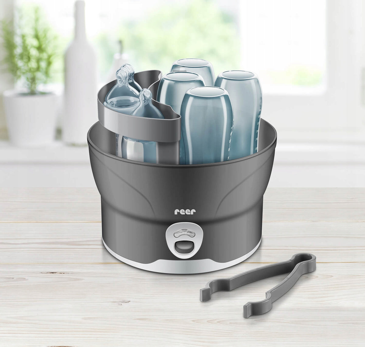 REER VapoMatS STERILIZATOR CU ABURI 6 sticle 10min