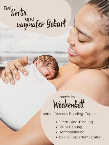 HOPPEDIZ Baby Bonding Top til kængurupleje antracit M